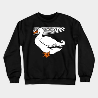 Victorian Ducks in Pond Crewneck Sweatshirt